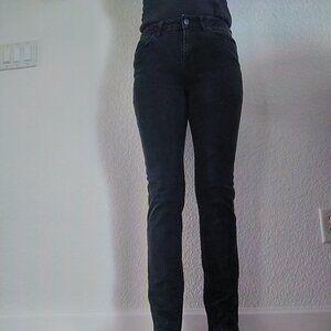 Eddie Bauer Curvy Straight Black Jeans